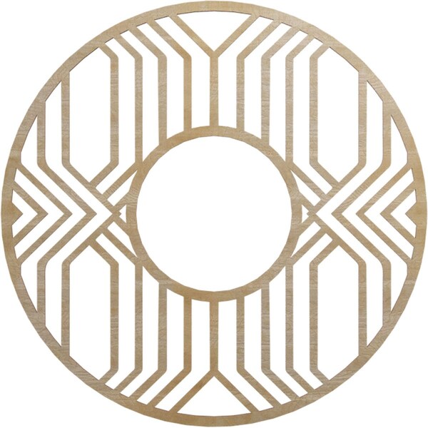 Ekena Millwork Empire Wood Fretwork Pierced Ceiling Medallion, Hickory, 30"OD x 11"ID x 1/4"T CMWP30X30X0250EPHI - main